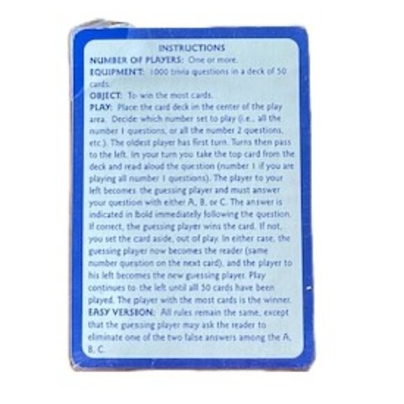 Kids Trivia Game Cards - Set of Four (4) - Picture 3 of 6